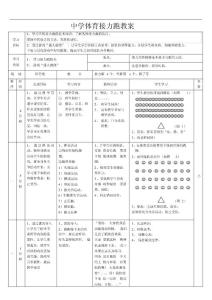 【接力跑】中学体育公开课教案