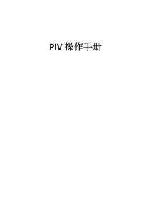 PIV操作流程詳解