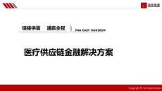 遠東宏信-醫(yī)療供應鏈金融解決方案