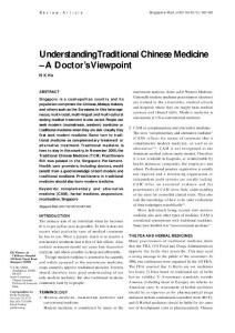 Understanding Traditional Chinese Medicine