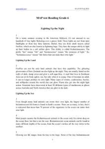 MAP測試真題閱讀G6年級