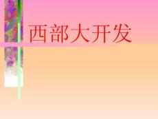 西部大开发(1)