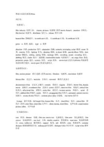 雅思口語黃金素材