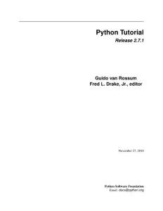 python tutorial2.7