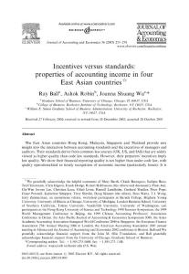 Incentives versus standards