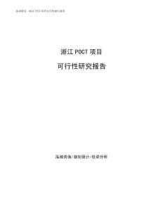 浙江POCT項目可行性研究報告通用模板