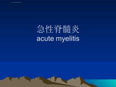 急性脊髓炎ppt课件