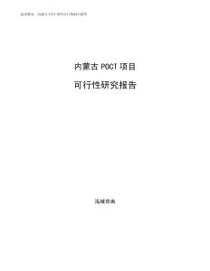 内蒙古POCT项目可行性研究报告参考范文