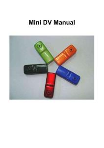 Mini DV Manual