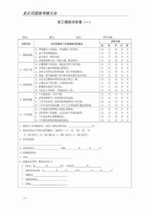 （超级实用）公司绩效考核表格大全.