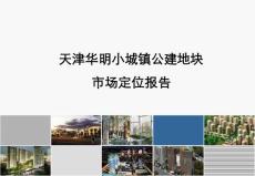 思源天津華明小城鎮公建地塊市場定位報告