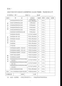 2010年度全国专业技术人员职称外语(古汉语)等级统一考...