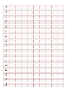 人教版標準大寫字母字帖英語字帖