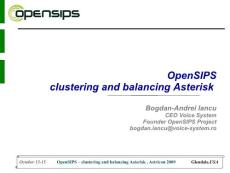 使用Asterisk实现opensips集群和负载均衡