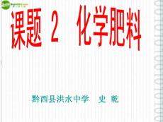 九年级化学下册 第十一单元 盐、化肥 课题2 化学肥料课件 人教新课标版