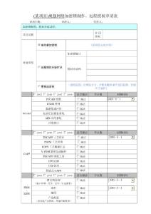 PCCAD某人某项目新网络加密锁申请表