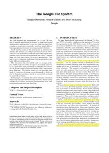 The Google File System(SOSP 03)