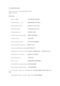 CCNA試驗考試命令總結