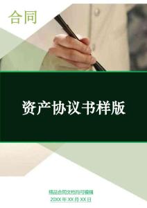 資產(chǎn)協(xié)議書樣版