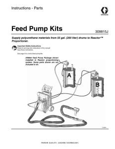 Husky1040 Air-operated Diaphragm Pumps Kits 309815j
