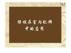 绿植在室内配饰中的应用