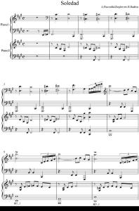 皮亞佐拉 孤獨 改編雙鋼琴 ASTOR PIAZZOLLA Soledad 2 pianos 鋼琴譜.pdf