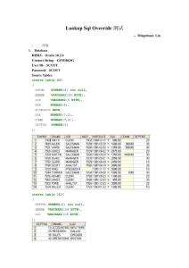關(guān)于powercenter中l(wèi)ookup組件下Sql Override的詳細(xì)測試