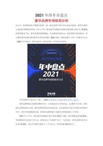 2021年中車市盤點(diǎn)