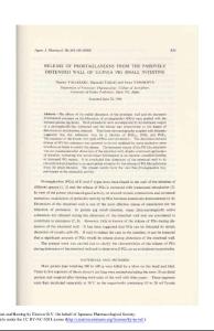 release of prostaglandins from the passively distended wall of guinea pig small intestine-论文