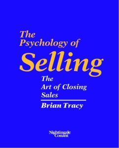 brian tracy_Psychology of Selling