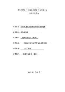 財政項目支出績效自評報告