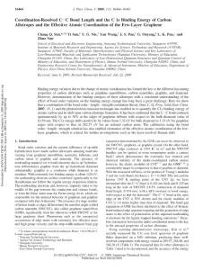 Coordination-Resolved C-C Bond Length and the C 1s Binding Energy of Carbon Allotropes and the Effective Atomic Coordination of the Few-Layer Graphene