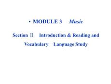 MODULE_3　_Music__SectionⅡ_课件（外研版必修二）