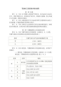 石油化工企業設計防火規范