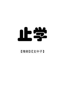 《止學(xué)》文中子
