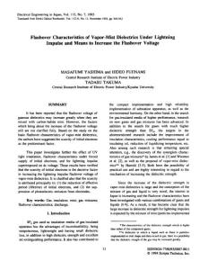 Flashover Characteristics of Vapor-Mist Dielectrics Under Lightning Impulse and Means to Increase the Flashover Voltage