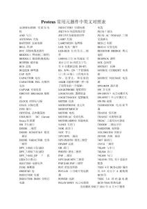 Proteus常用元件清单北海舰队NSF手工整合版