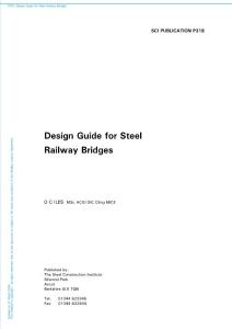 Design Guide For Steel Railway Bridges