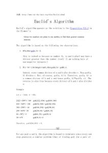 線性系統理論-Euclid算法