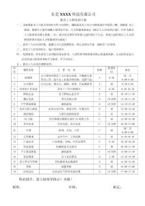 新員工培訓計劃