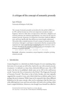 A critique of the concept of semantic prosody