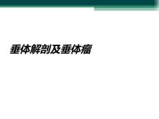 垂体解剖及垂体瘤