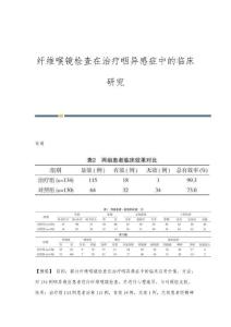 纤维喉镜检查在治疗咽异感症中的临床研究