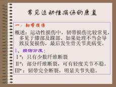 运动创伤的康复ppt课件