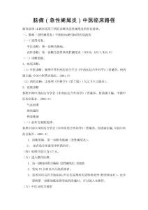 肠痈临床路径