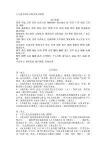【初二语文】八年级下册语文期中复习提纲（共7页）