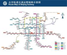 北京市轨道交通运营线路示意图（2010年4月5日更新完整）