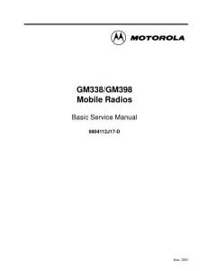 GM338_398 Basic Service Manual