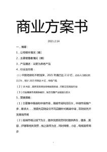 養老產品商業計劃書