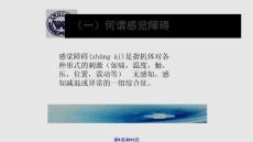 感觉障碍实用学习教案学习教案